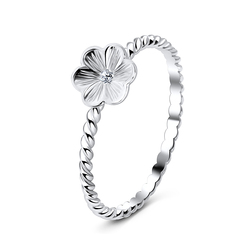 Flower Silver Ring NSR-2736